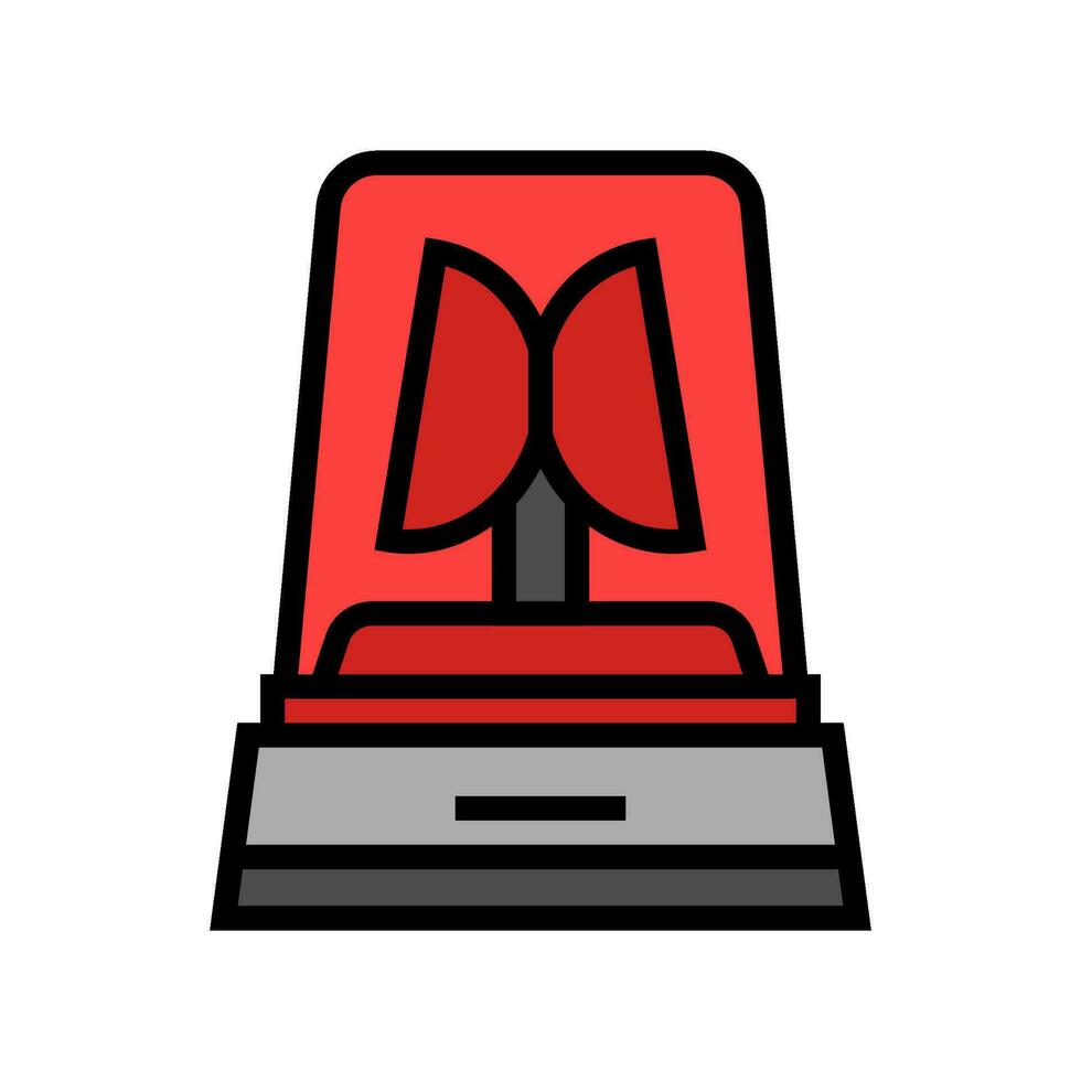 ambulance siren color icon vector illustration