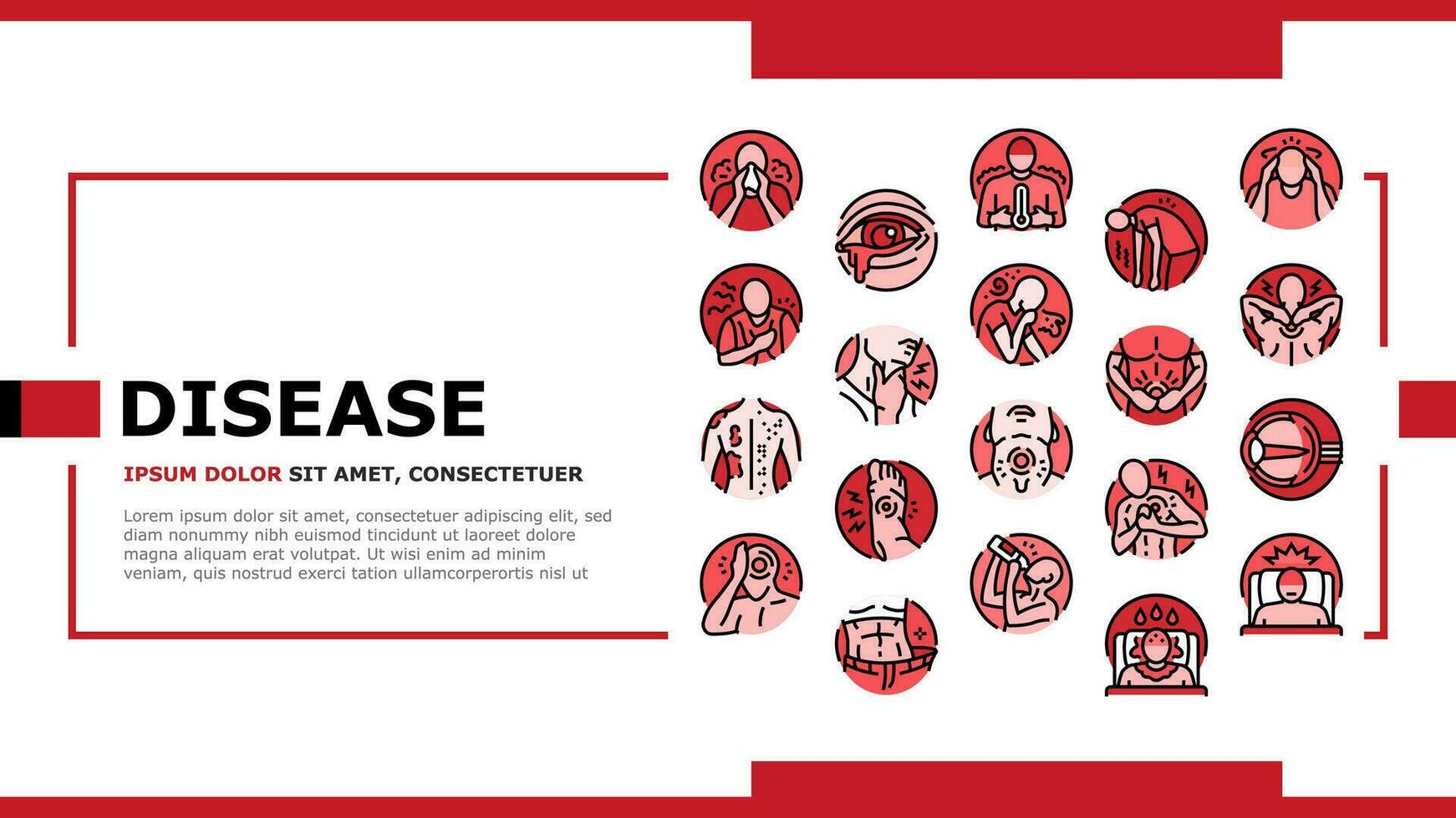 disease health heart landing header vector
