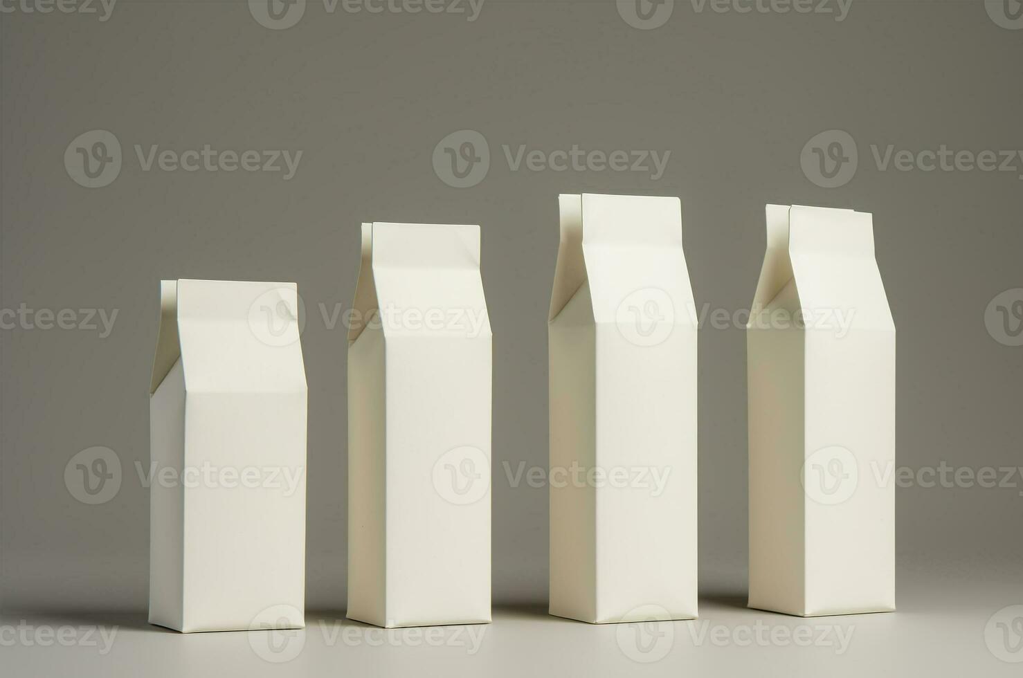 Milk carton mockup. Generative AI photo