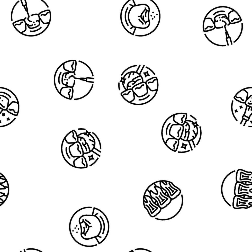 dental procedure clinic seamless pattern vector