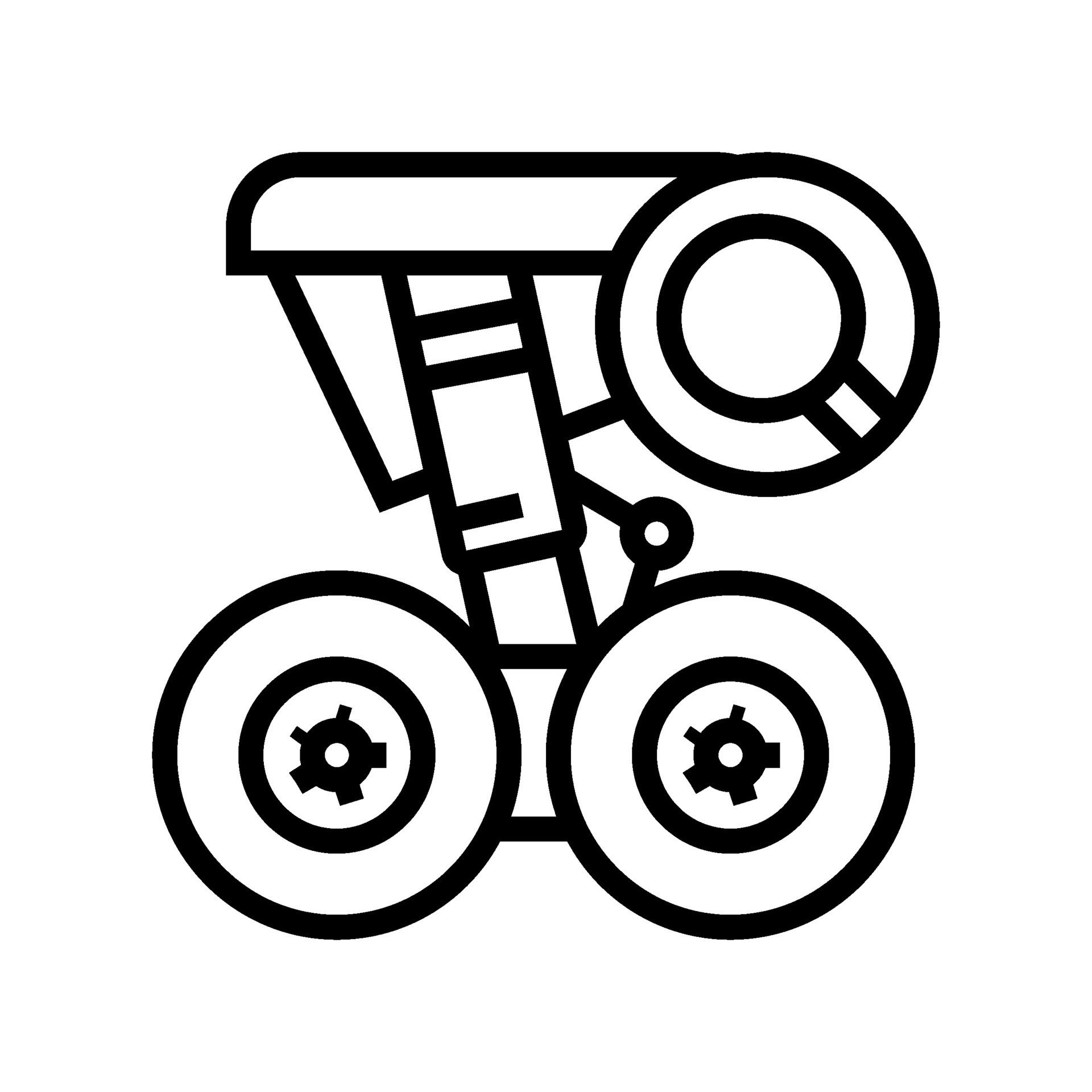 landing gear check aircraft line icon vector illustration 33063944