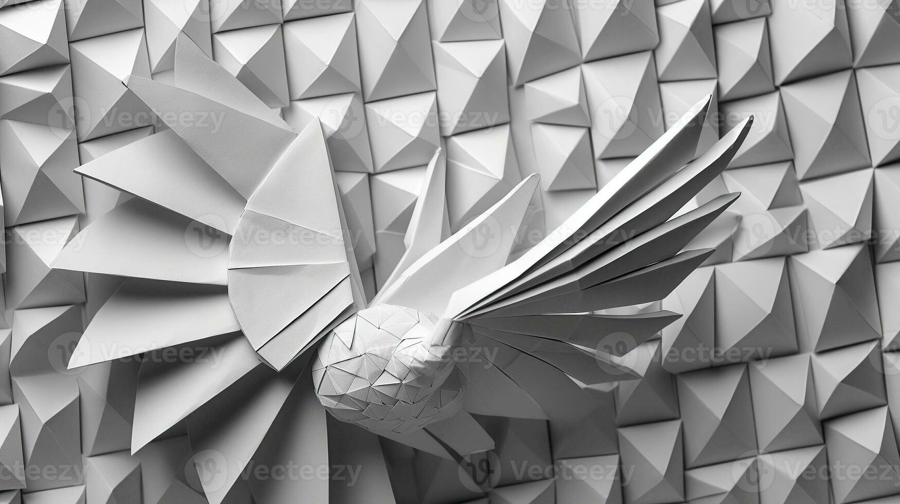 origami japanese style Generative AI photo