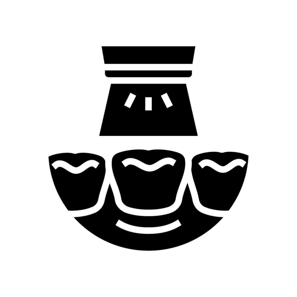 teeth whitening glyph icon vector illustration