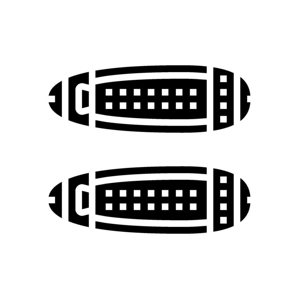 punta de ala luces aeronave glifo icono vector ilustración