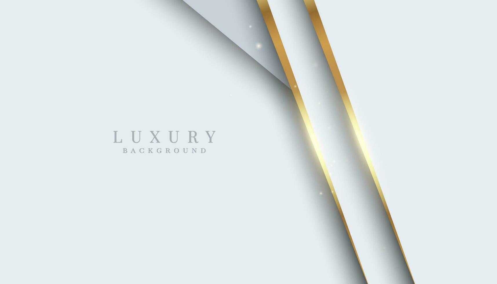 Elegant abstract background with shiny gold and silver lines vector