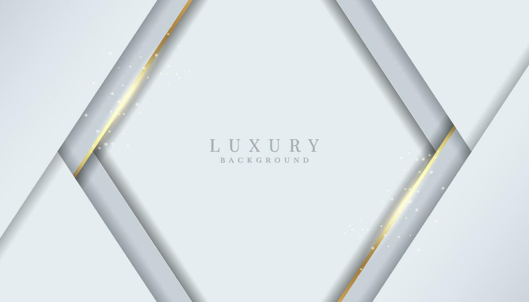 Elegant abstract background with shiny gold and silver lines vector