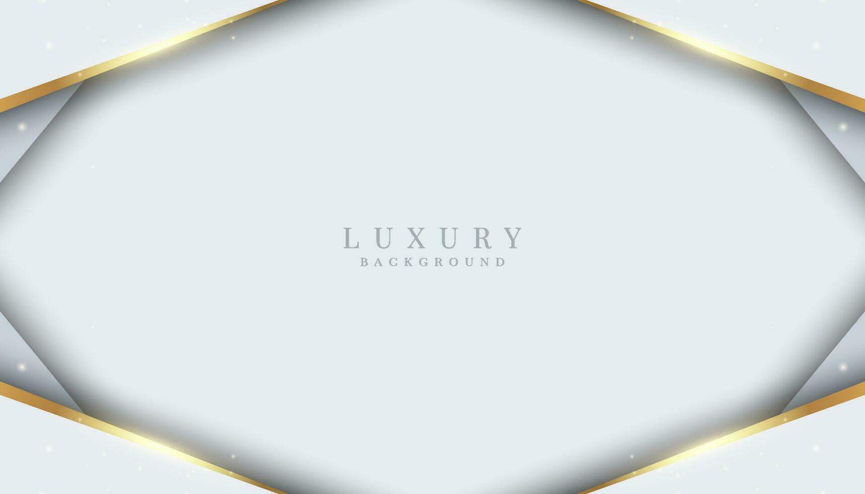 Elegant abstract background with shiny gold and silver lines vector