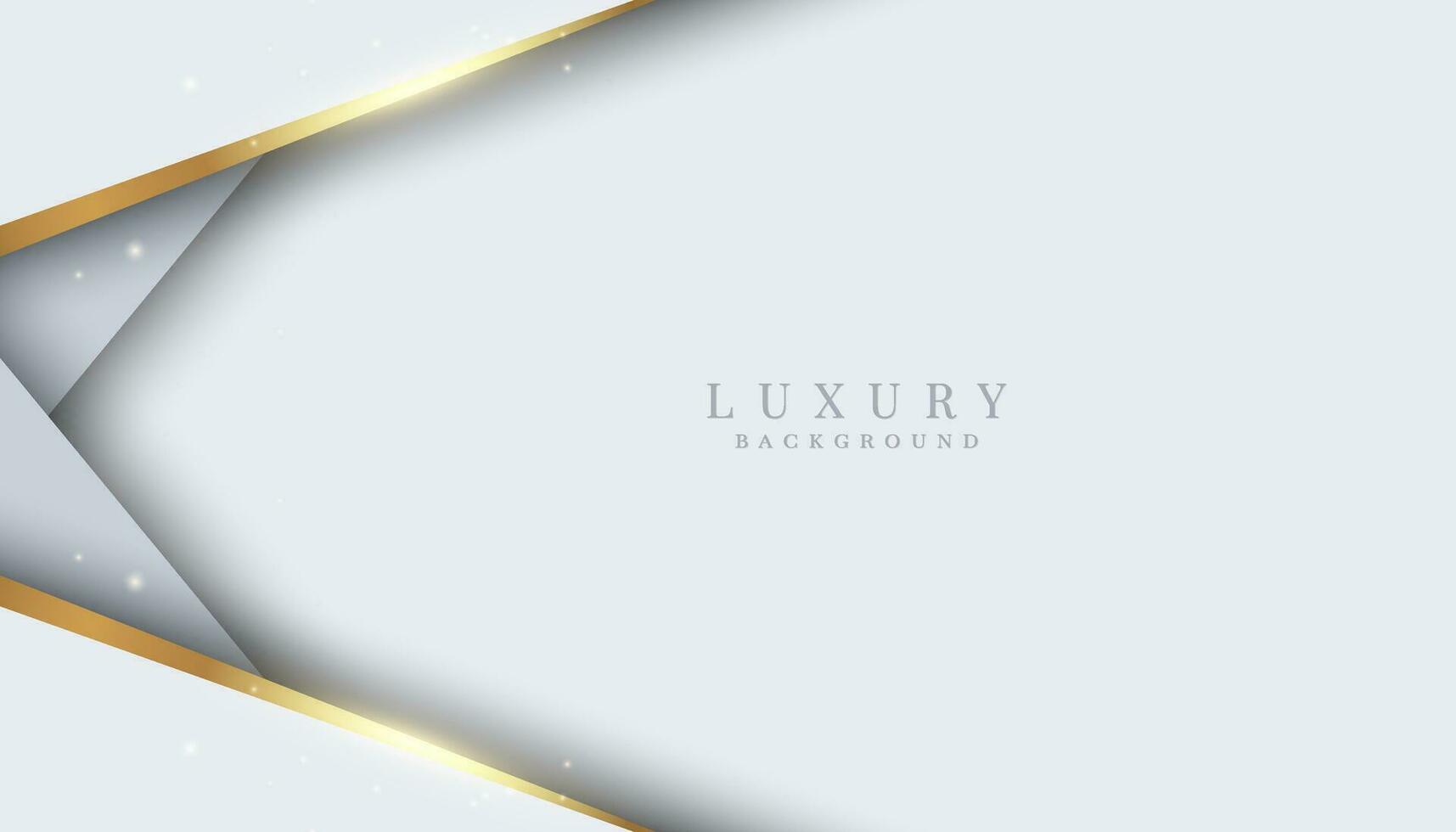 Elegant abstract background with shiny gold and silver lines vector