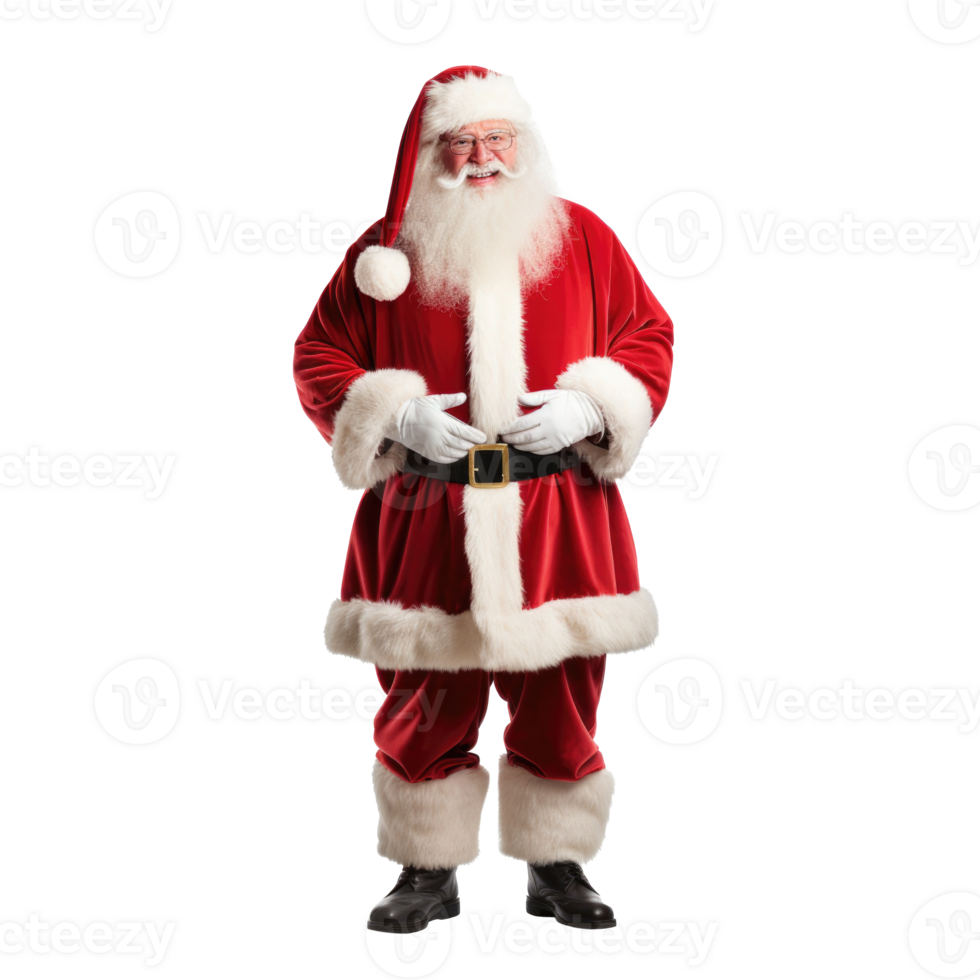 Santa Claus isolated on white background. Generative AI png