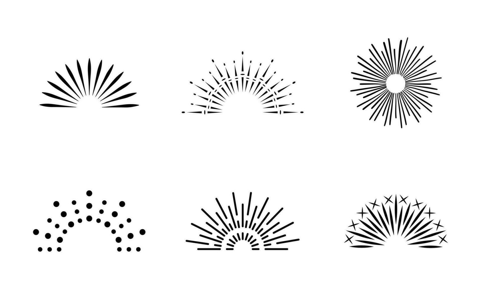 Dom rayos silueta vector Arte