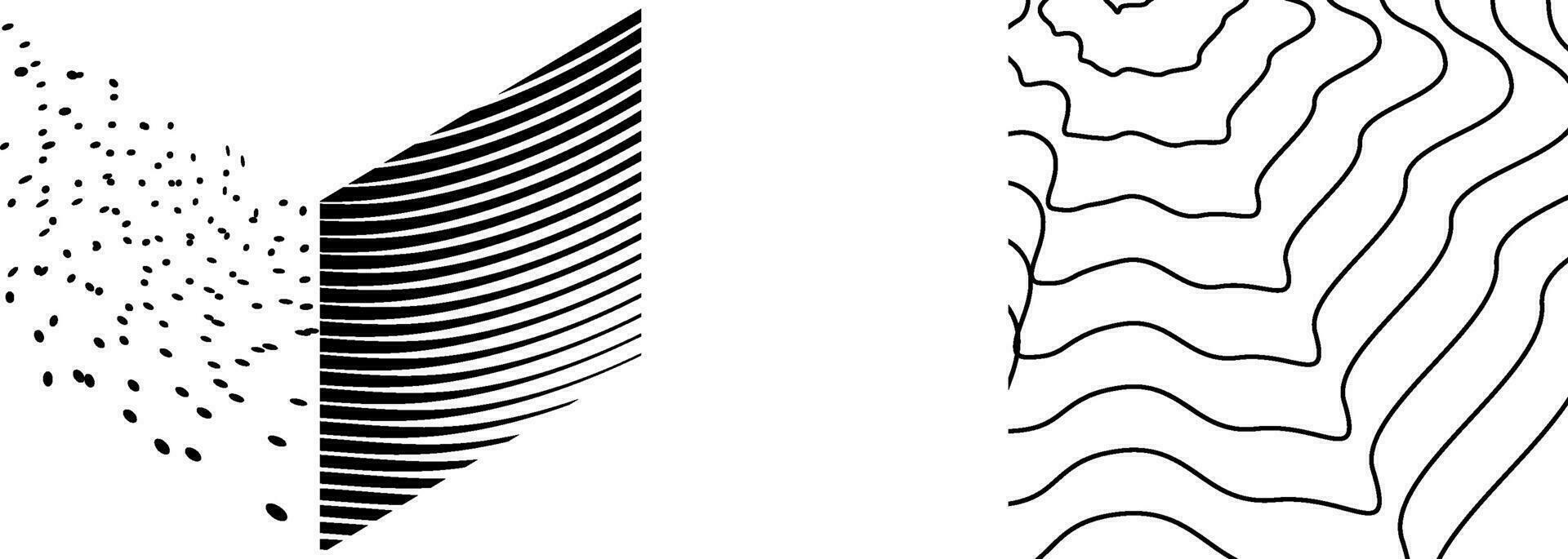 black and white abstract vector