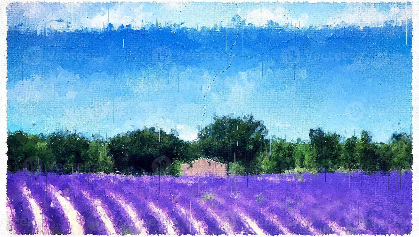 Abstract Impressionism Nature Landscape Digital Painting photo