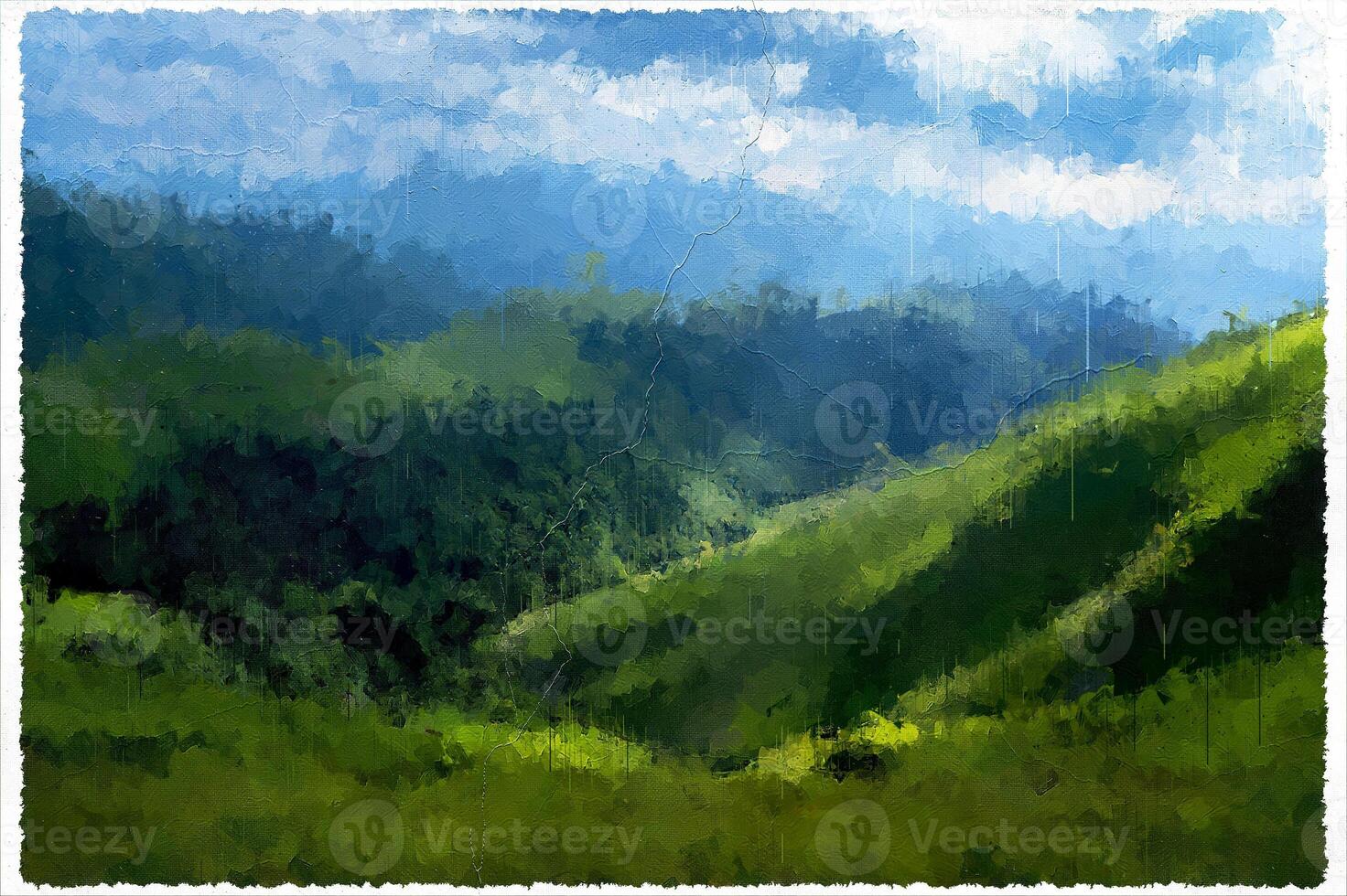 Abstract Impressionism Nature Landscape Digital Painting photo