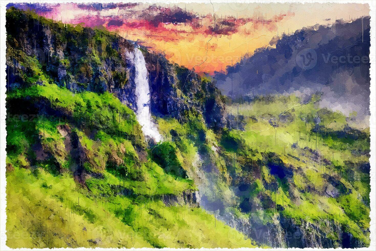 Abstract Impressionism Nature Landscape Digital Painting photo