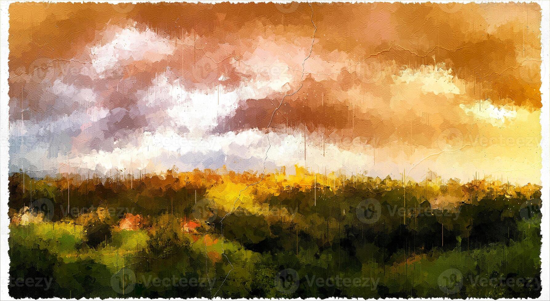 Abstract Impressionism Nature Landscape Digital Painting photo