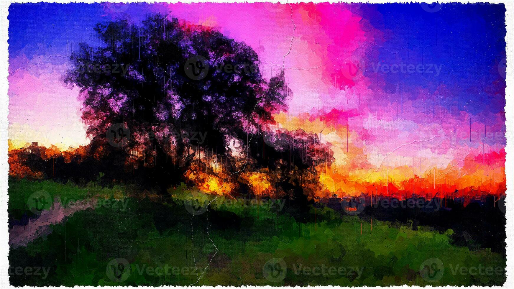 Abstract Impressionism Nature Landscape Digital Painting photo