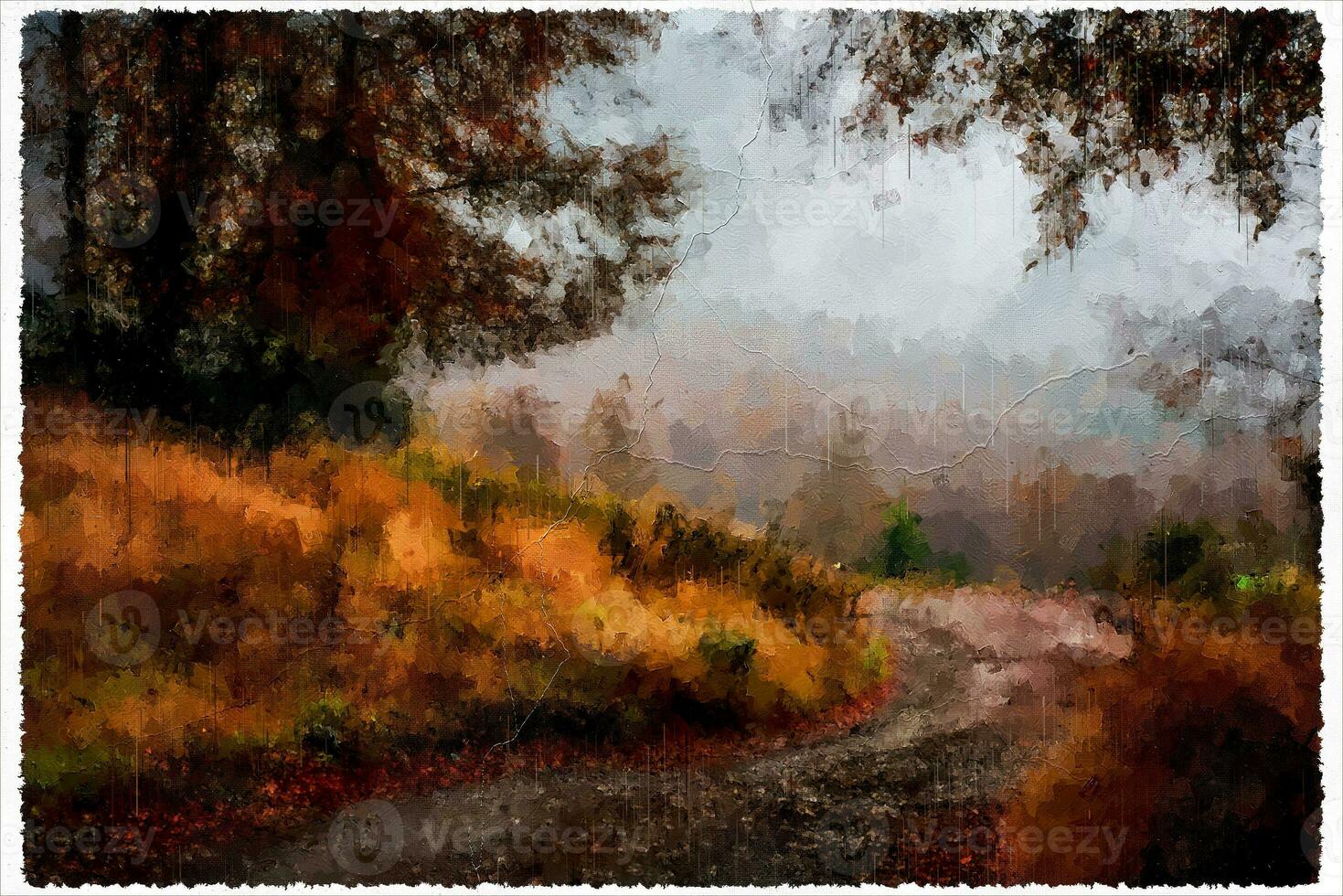 Abstract Impressionism Nature Landscape Digital Painting photo