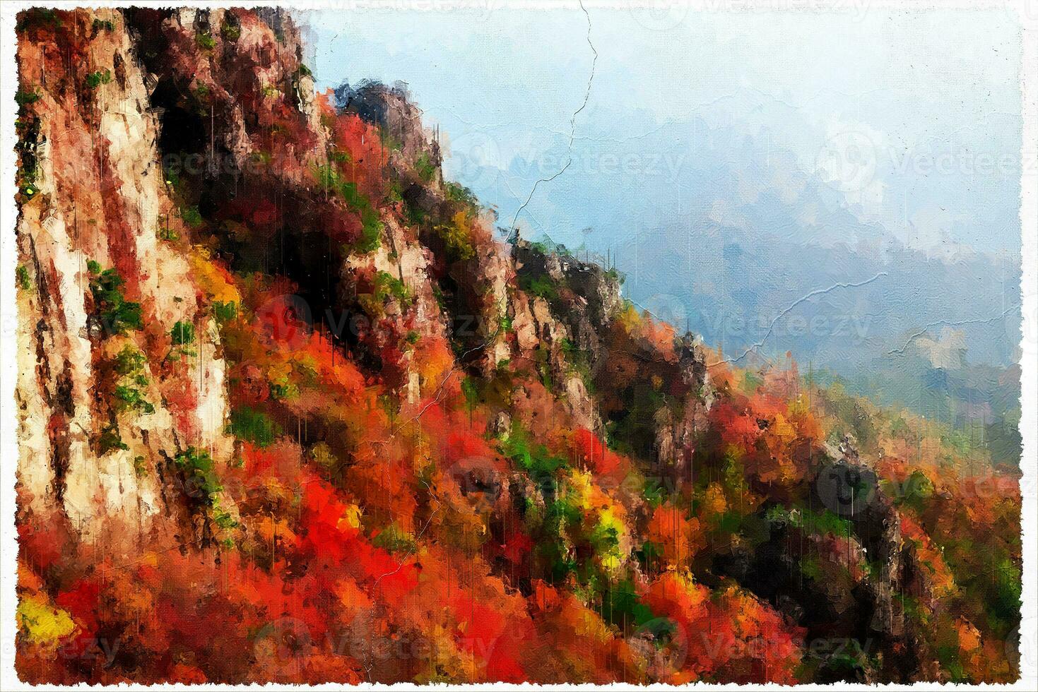 resumen impresionismo naturaleza paisaje digital pintura foto