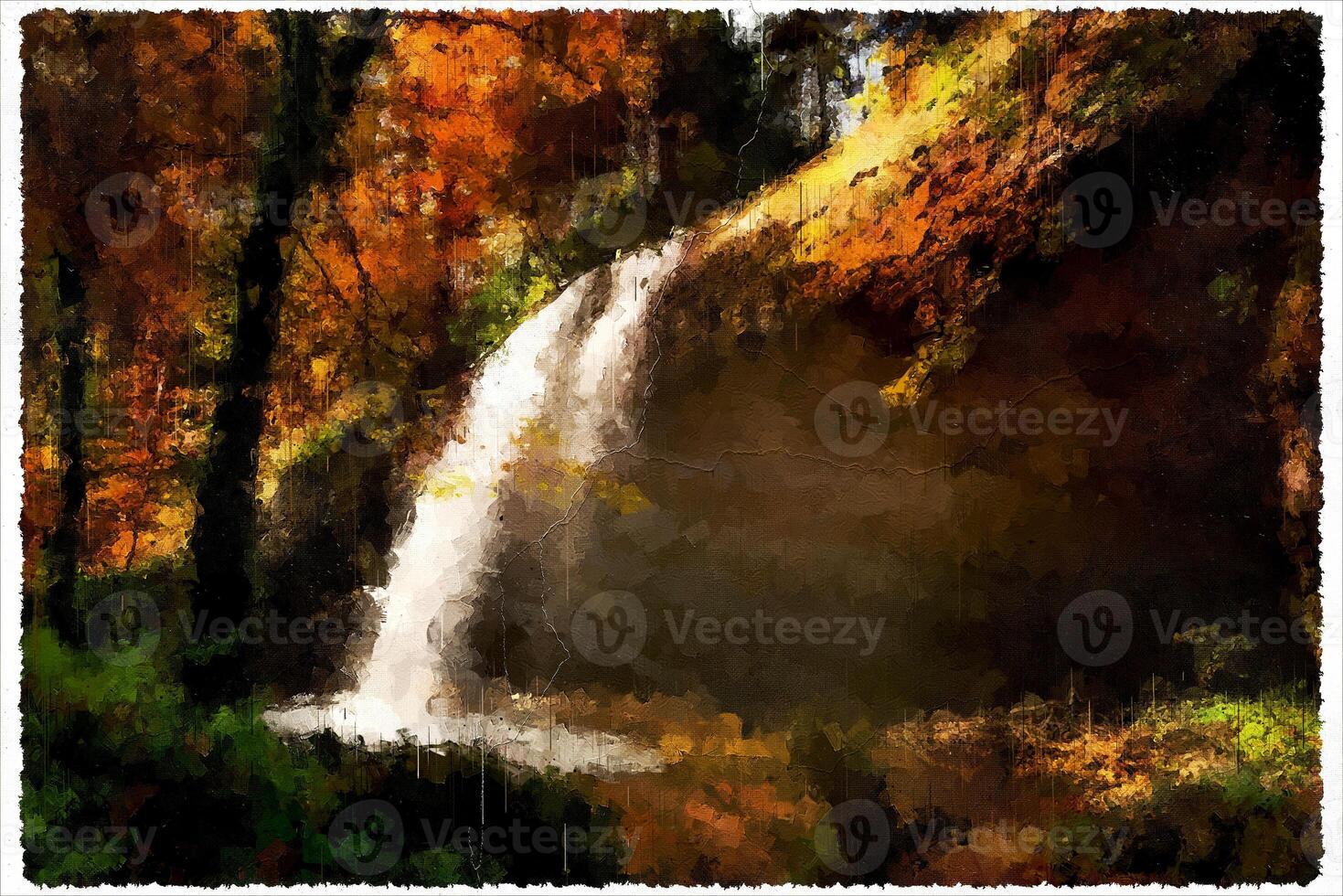 Abstract Impressionism Nature Landscape Digital Painting photo