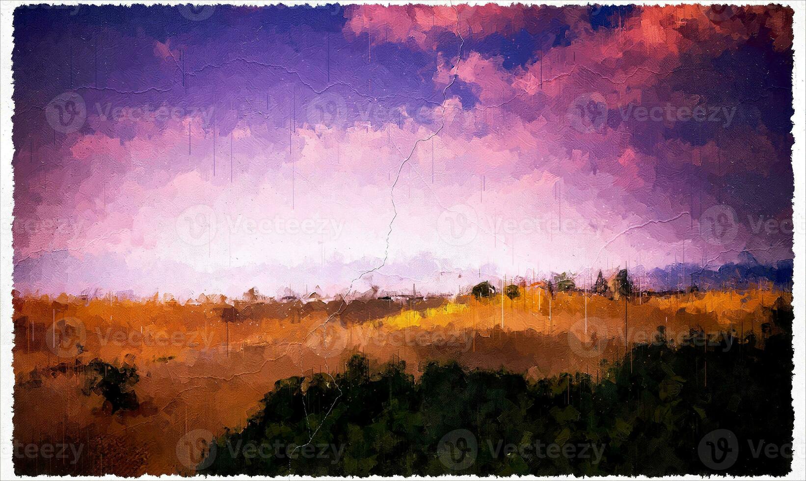 Abstract Impressionism Nature Landscape Digital Painting photo