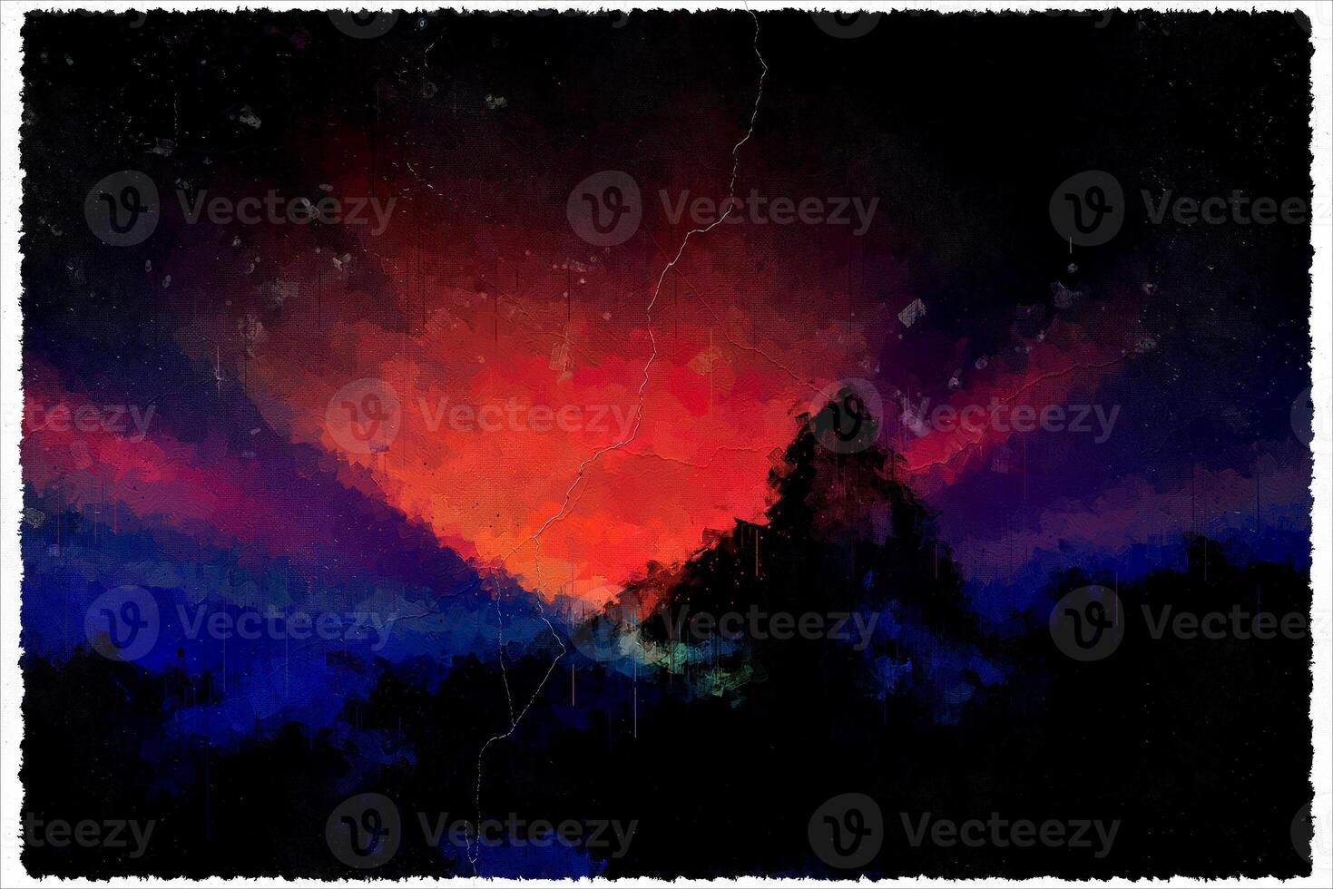 Abstract Impressionism Nature Landscape Digital Painting photo