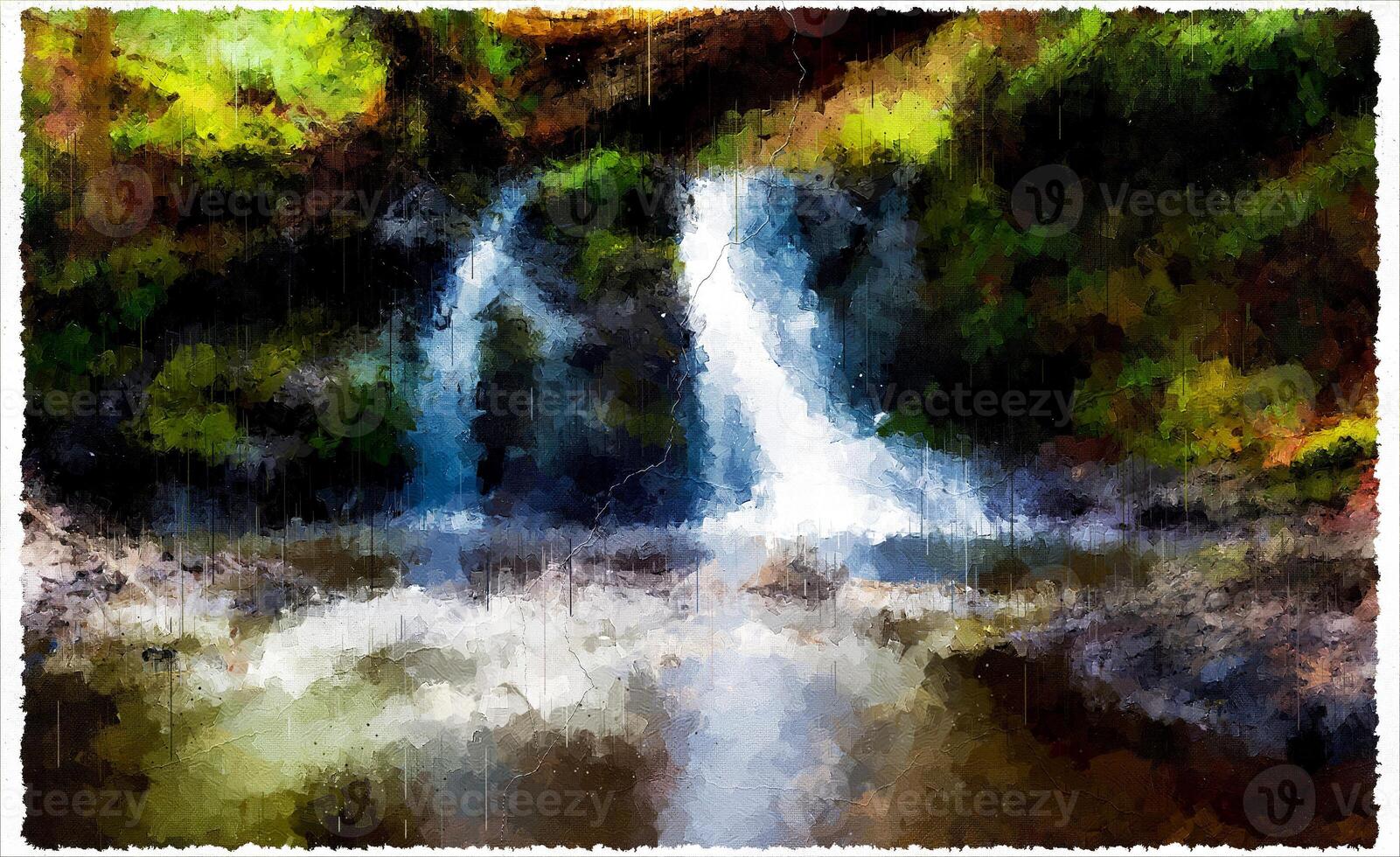 Abstract Impressionism Nature Landscape Digital Painting photo