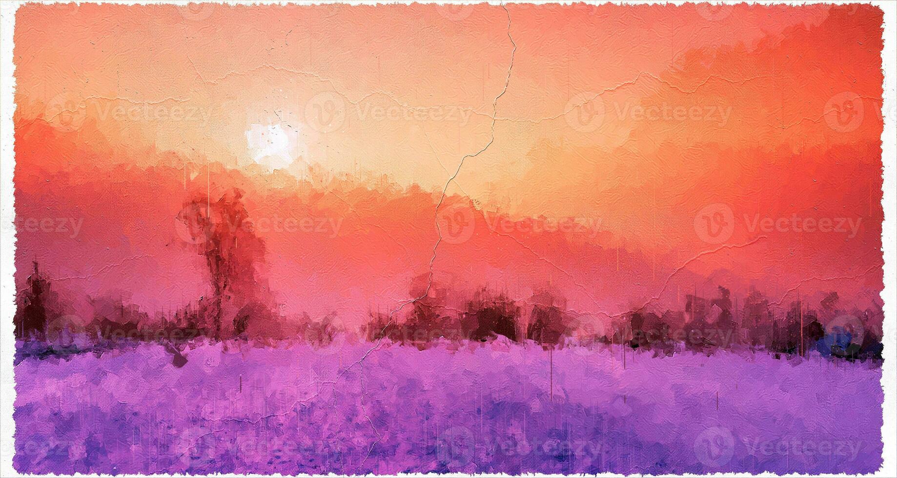 Abstract Impressionism Nature Landscape Digital Painting photo