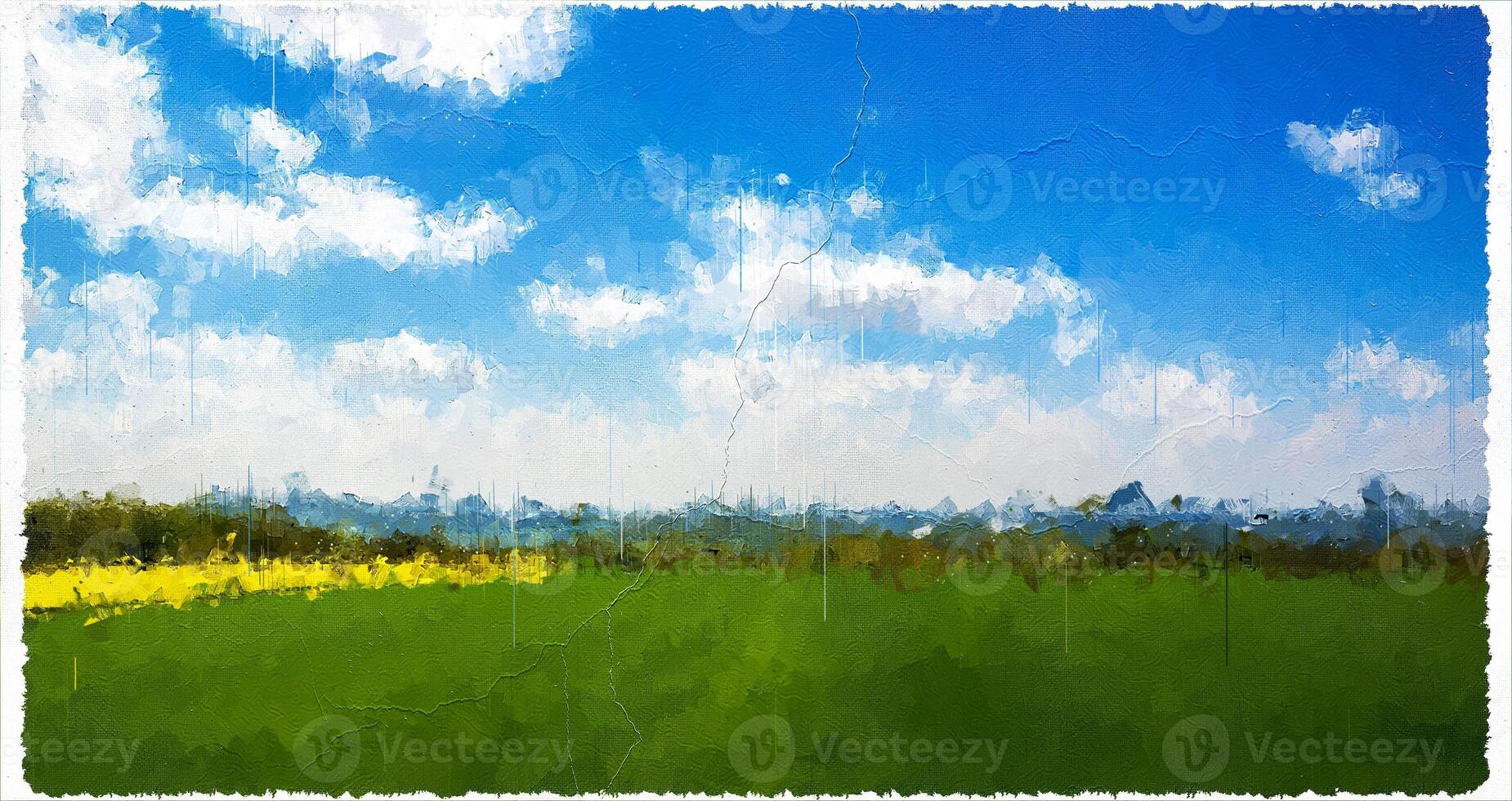 Abstract Impressionism Nature Landscape Digital Painting photo