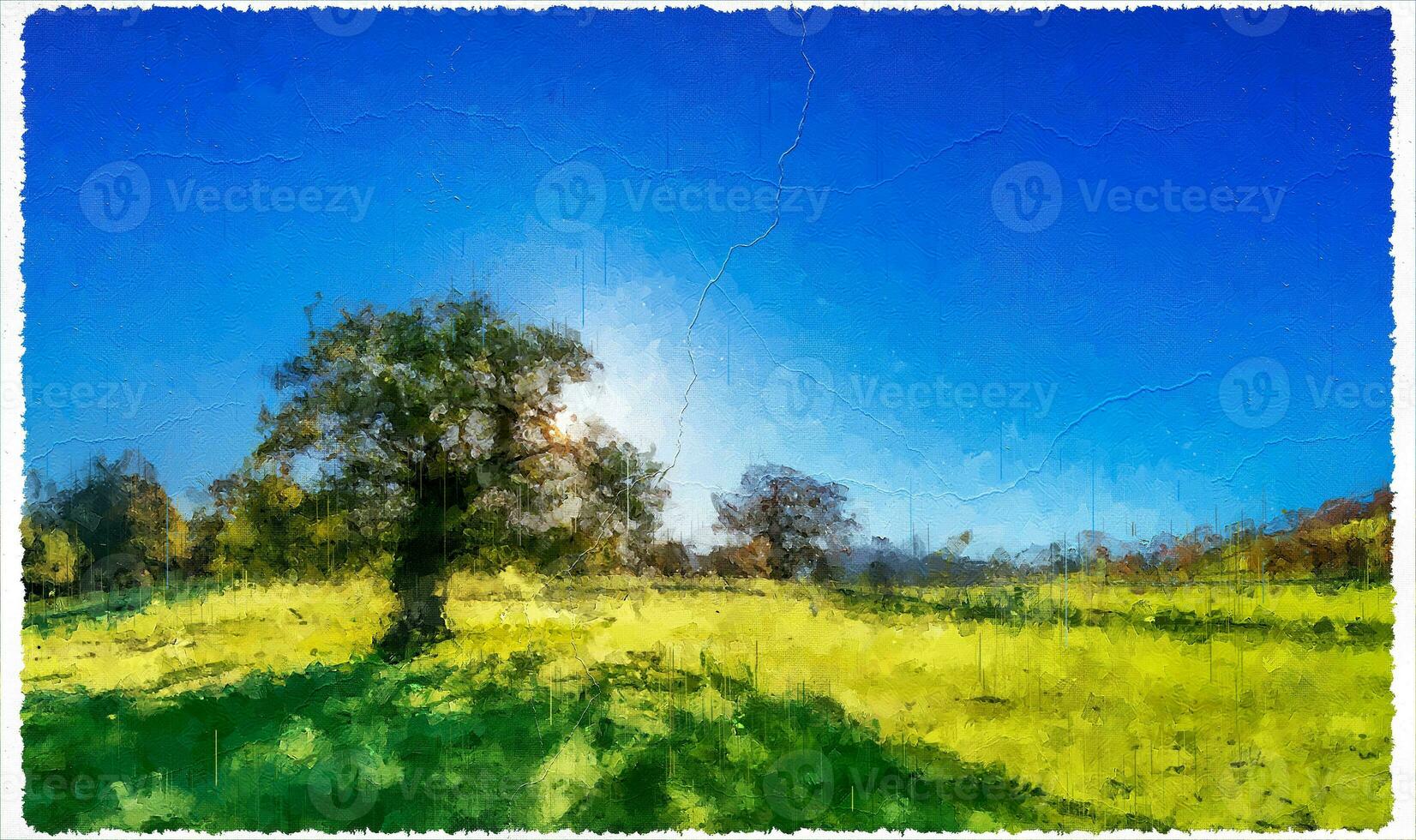 Abstract Impressionism Nature Landscape Digital Painting photo