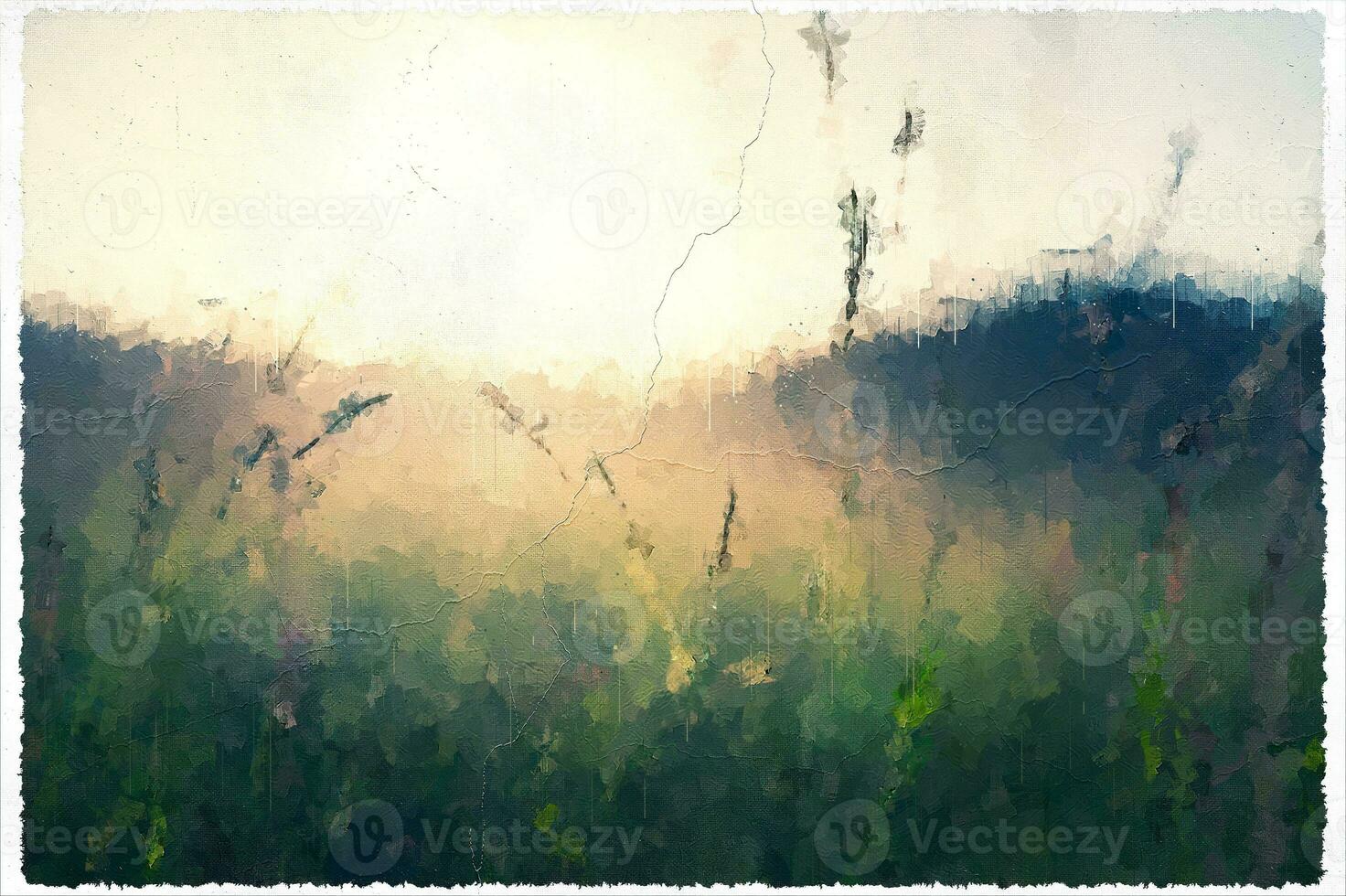 Abstract Impressionism Nature Landscape Digital Painting photo