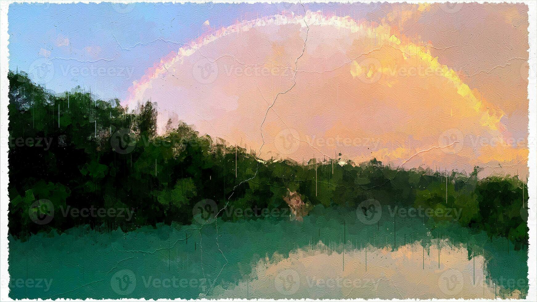 Abstract Impressionism Nature Landscape Digital Painting photo