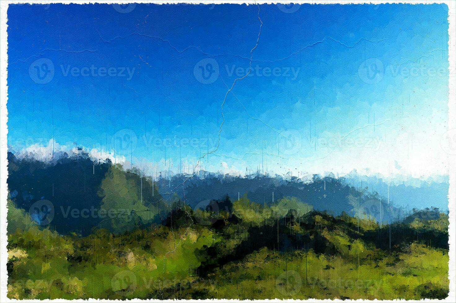 Abstract Impressionism Nature Landscape Digital Painting photo