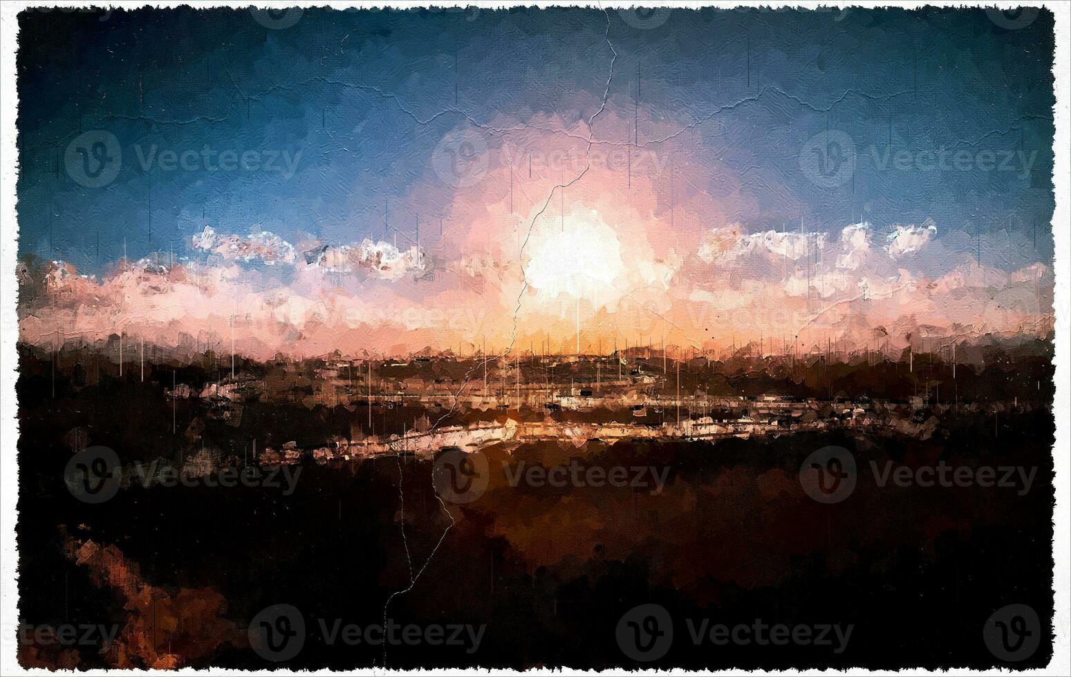 Abstract Impressionism Nature Landscape Digital Painting photo