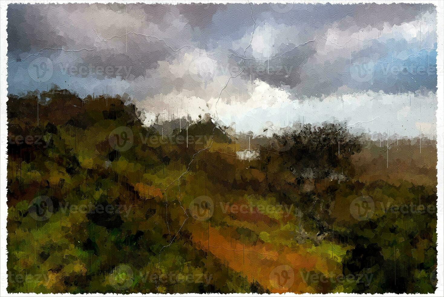 Abstract Impressionism Nature Landscape Digital Painting photo