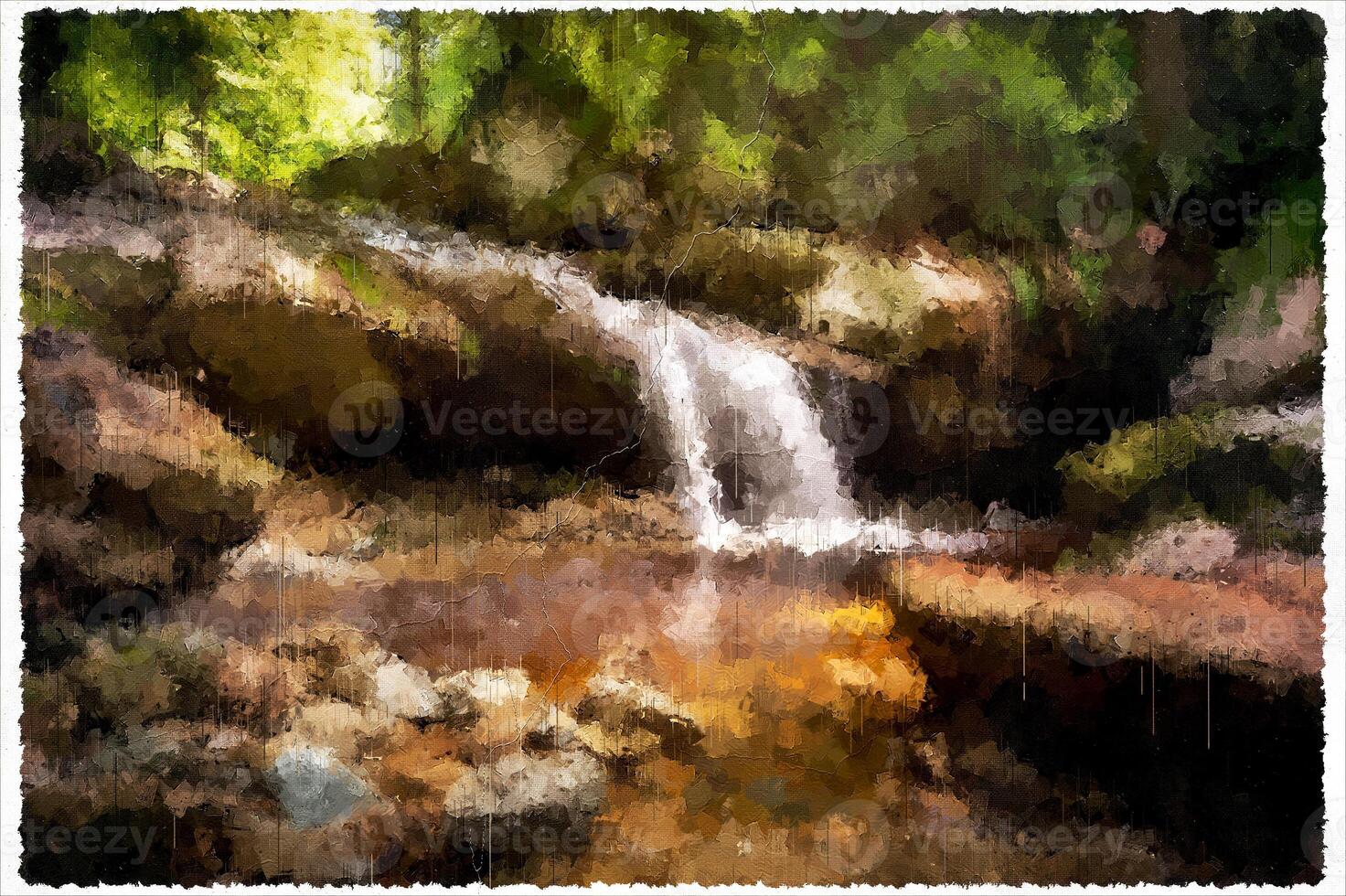 Abstract Impressionism Nature Landscape Digital Painting photo