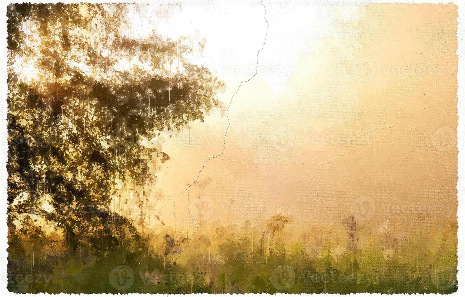 Abstract Impressionism Nature Landscape Digital Painting photo