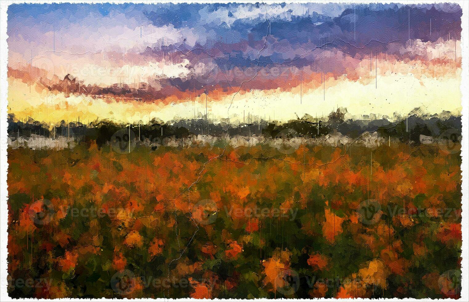 Abstract Impressionism Nature Landscape Digital Painting photo