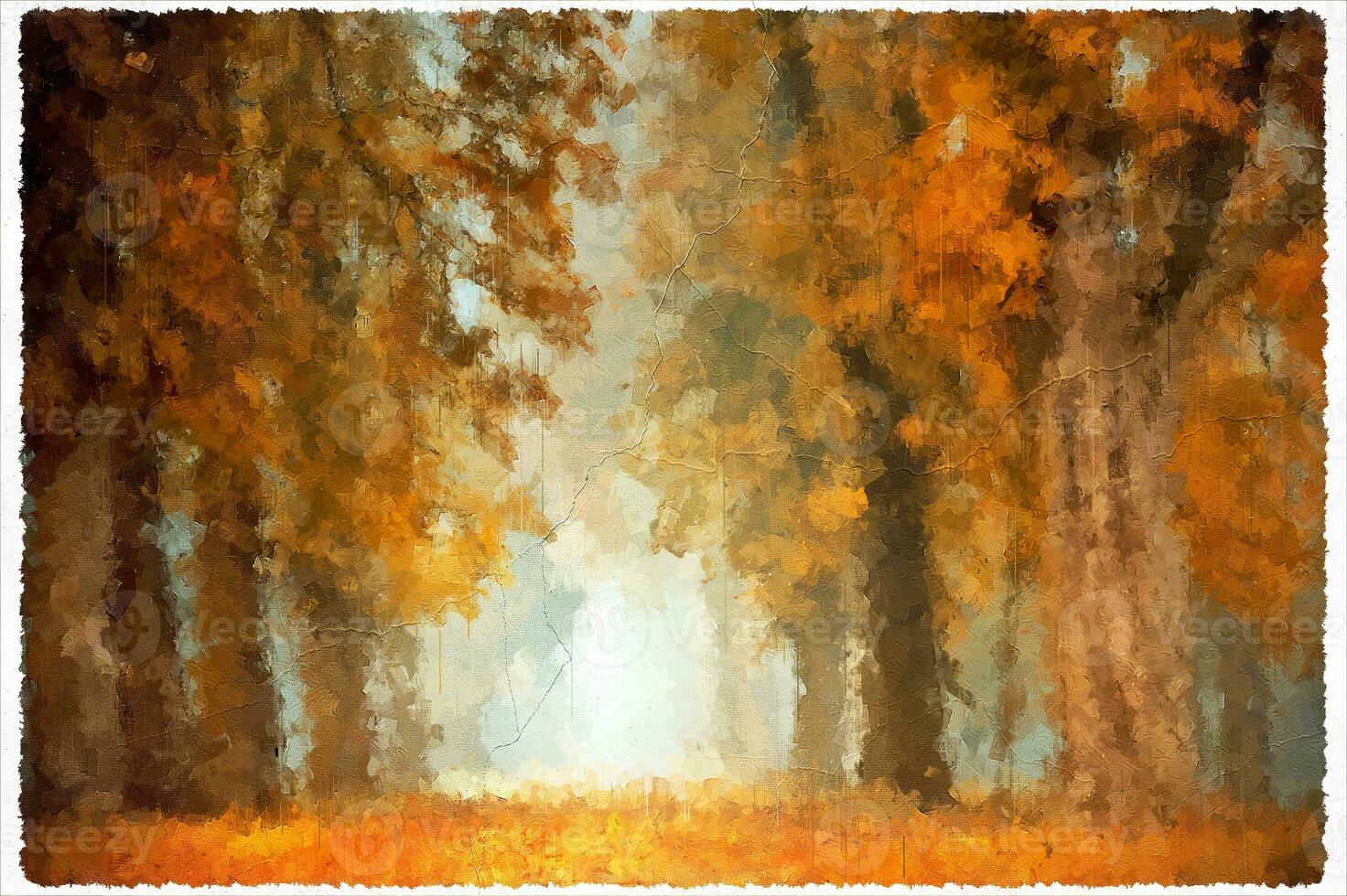 Abstract Impressionism Nature Landscape Digital Painting photo