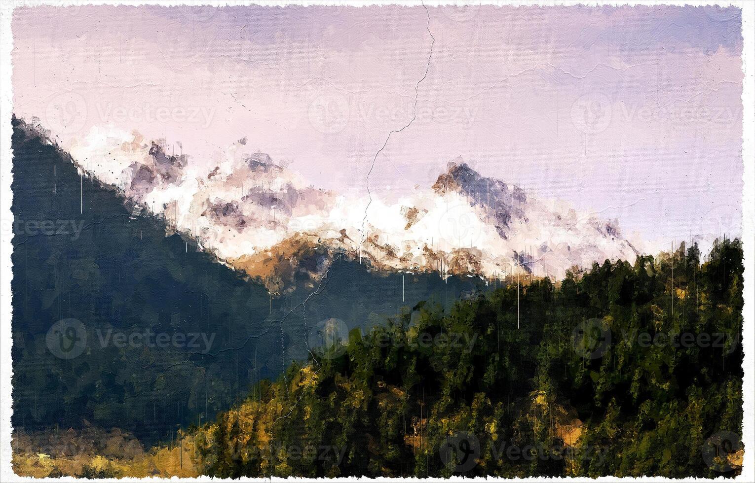 Abstract Impressionism Nature Landscape Digital Painting photo