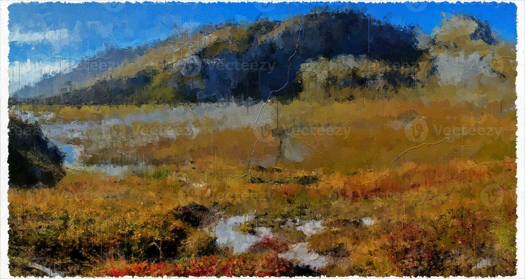 Abstract Impressionism Nature Landscape Digital Painting photo