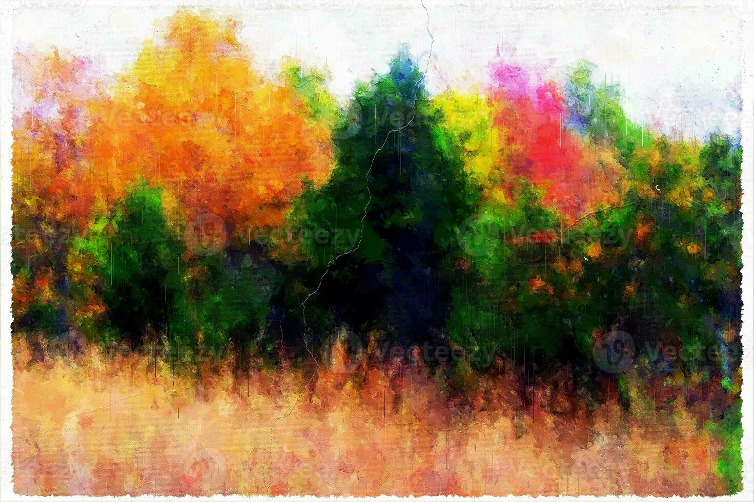 Abstract Impressionism Nature Landscape Digital Painting photo