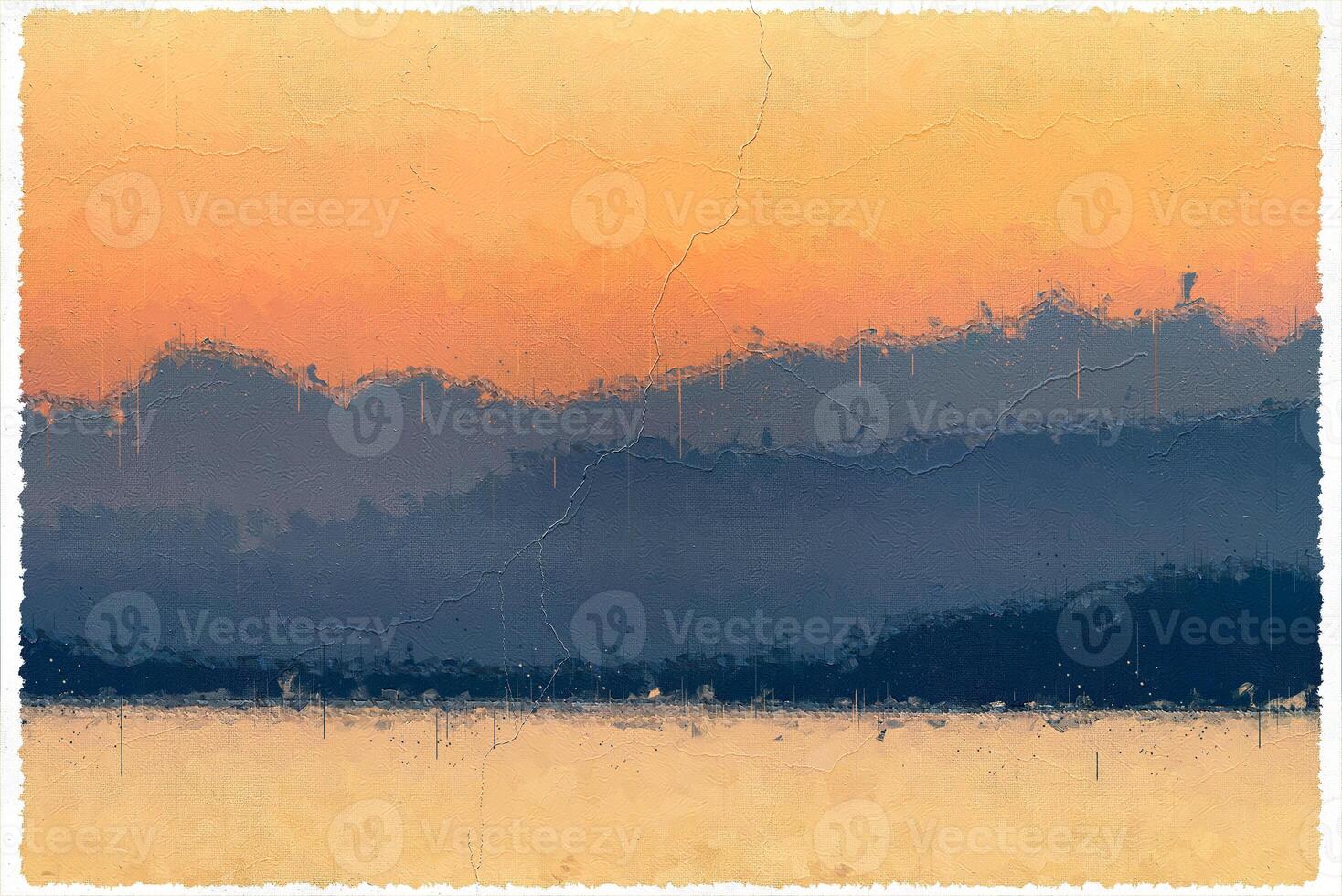 Abstract Impressionism Nature Landscape Digital Painting photo