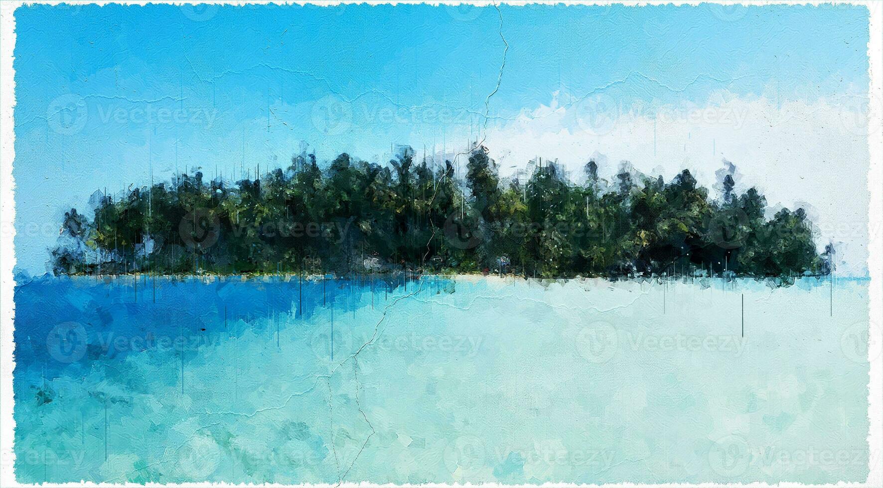 Abstract Impressionism Nature Landscape Digital Painting photo