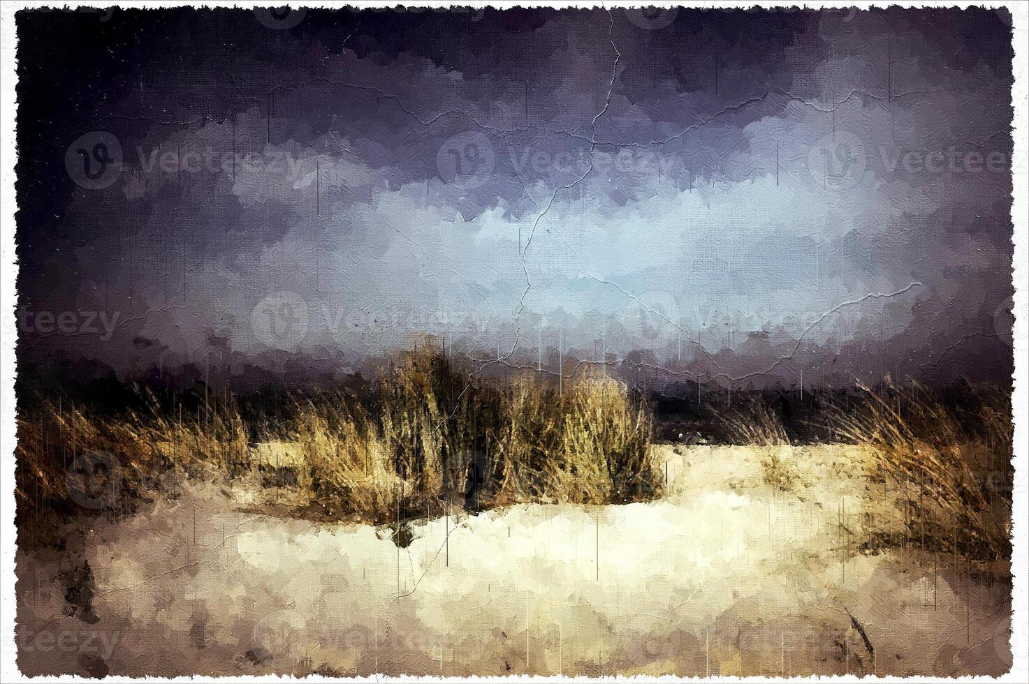 Abstract Impressionism Nature Landscape Digital Painting photo