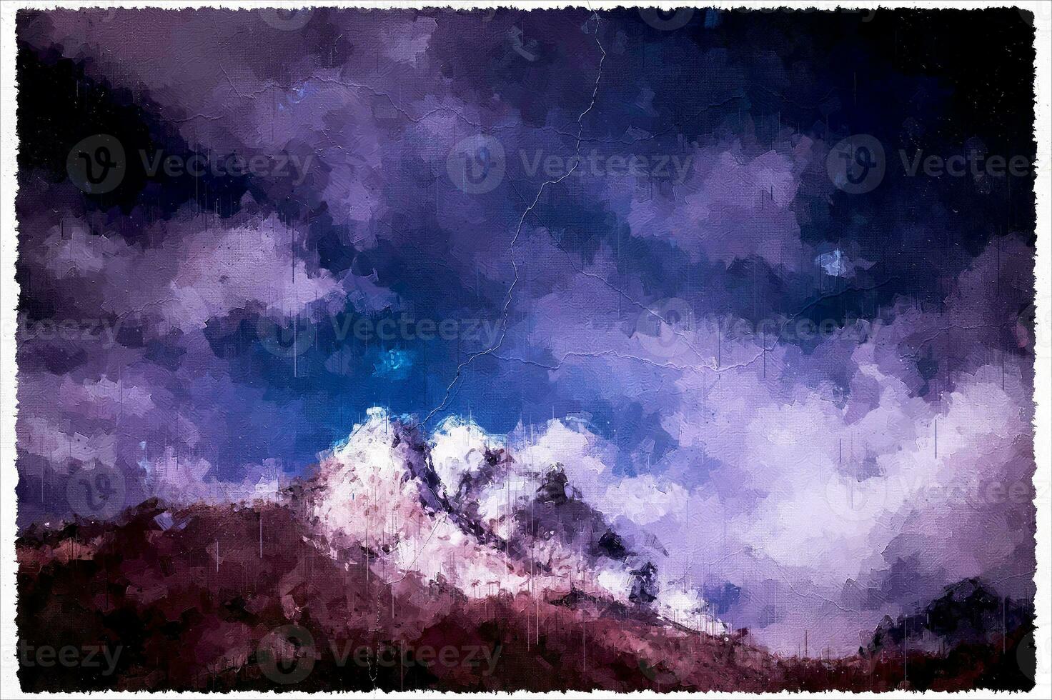 Abstract Impressionism Nature Landscape Digital Painting photo