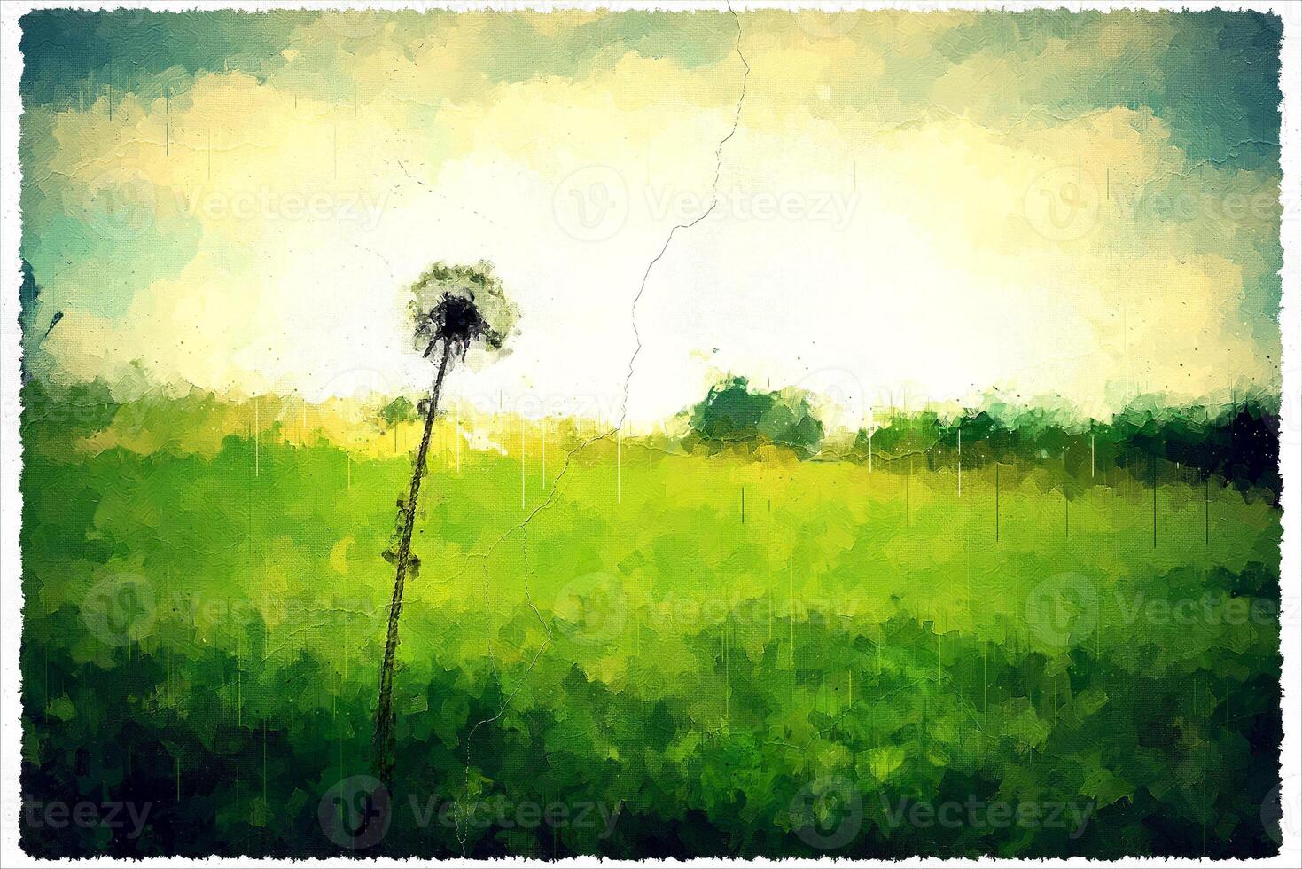 Abstract Impressionism Nature Landscape Digital Painting photo