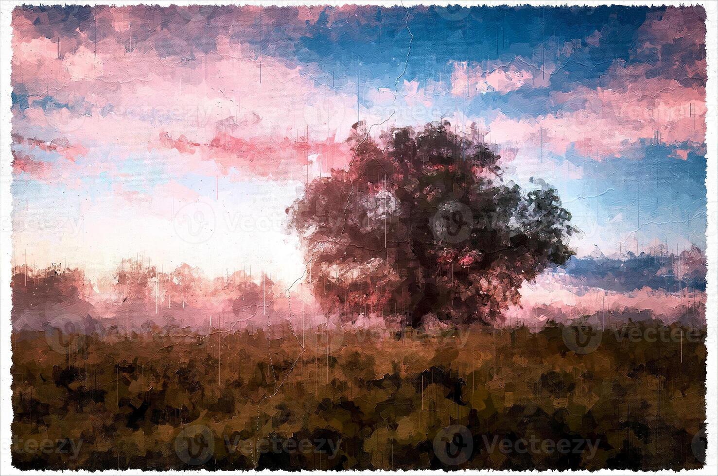 Abstract Impressionism Nature Landscape Digital Painting photo