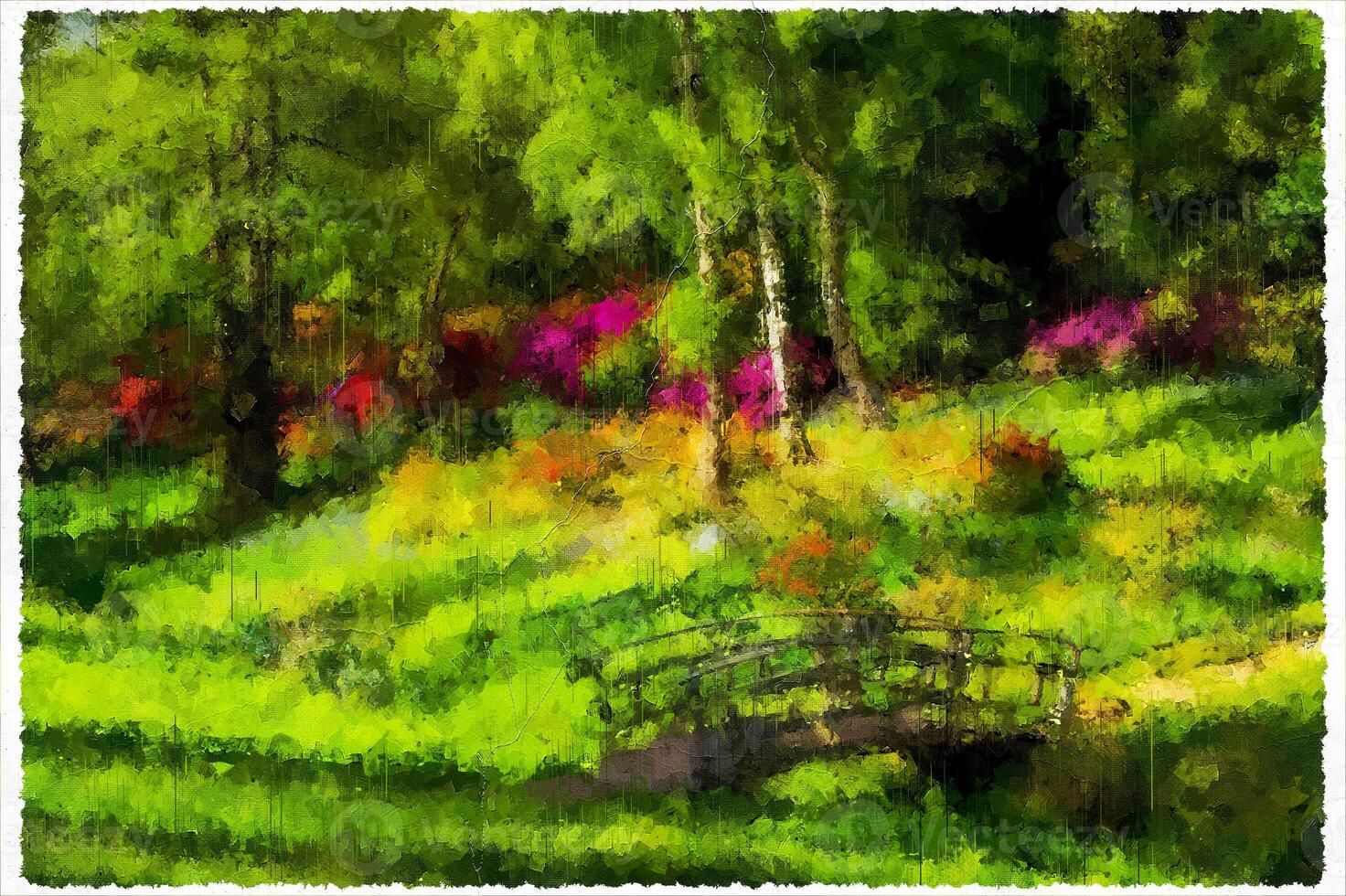 Abstract Impressionism Nature Landscape Digital Painting photo