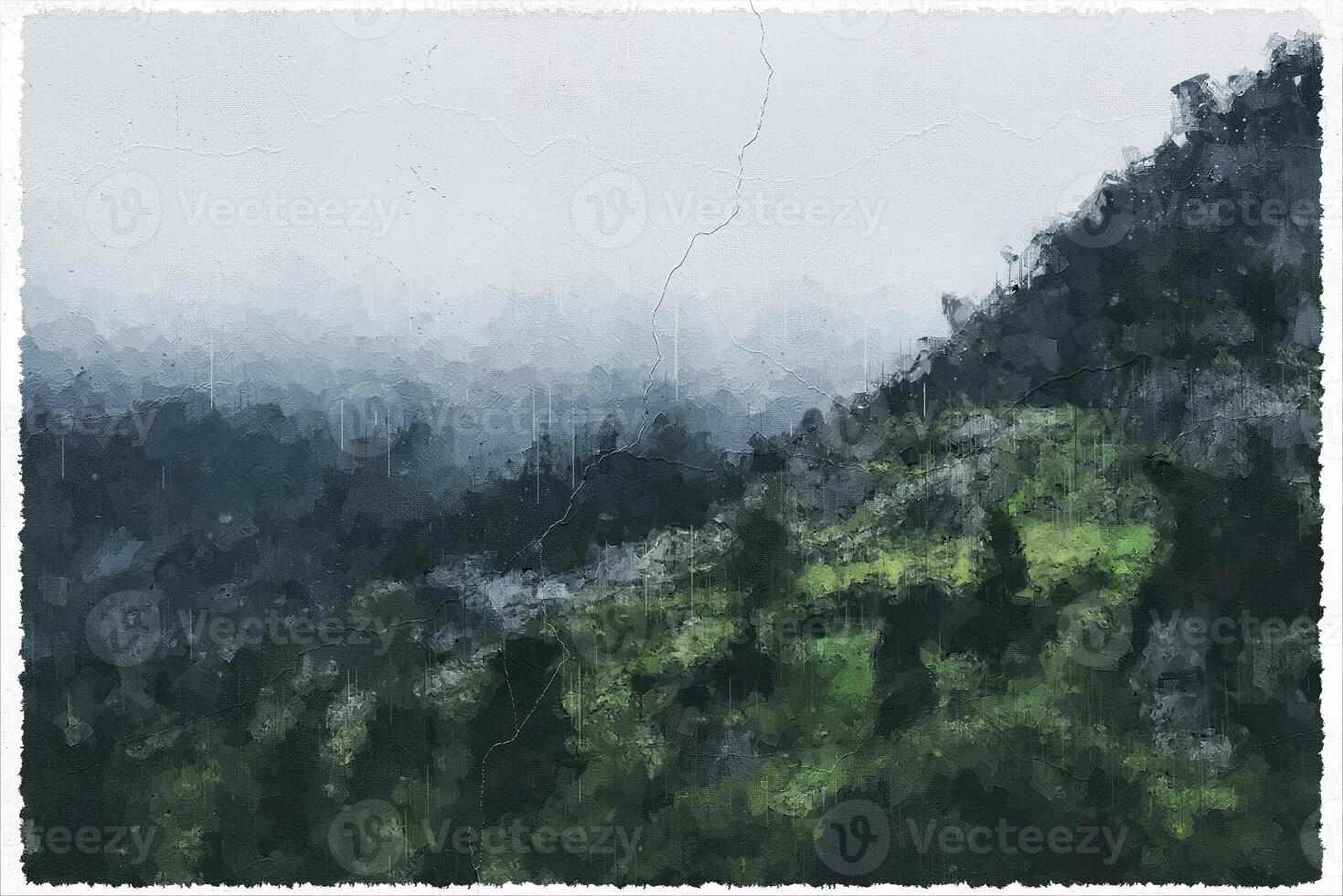 Abstract Impressionism Nature Landscape Digital Painting photo