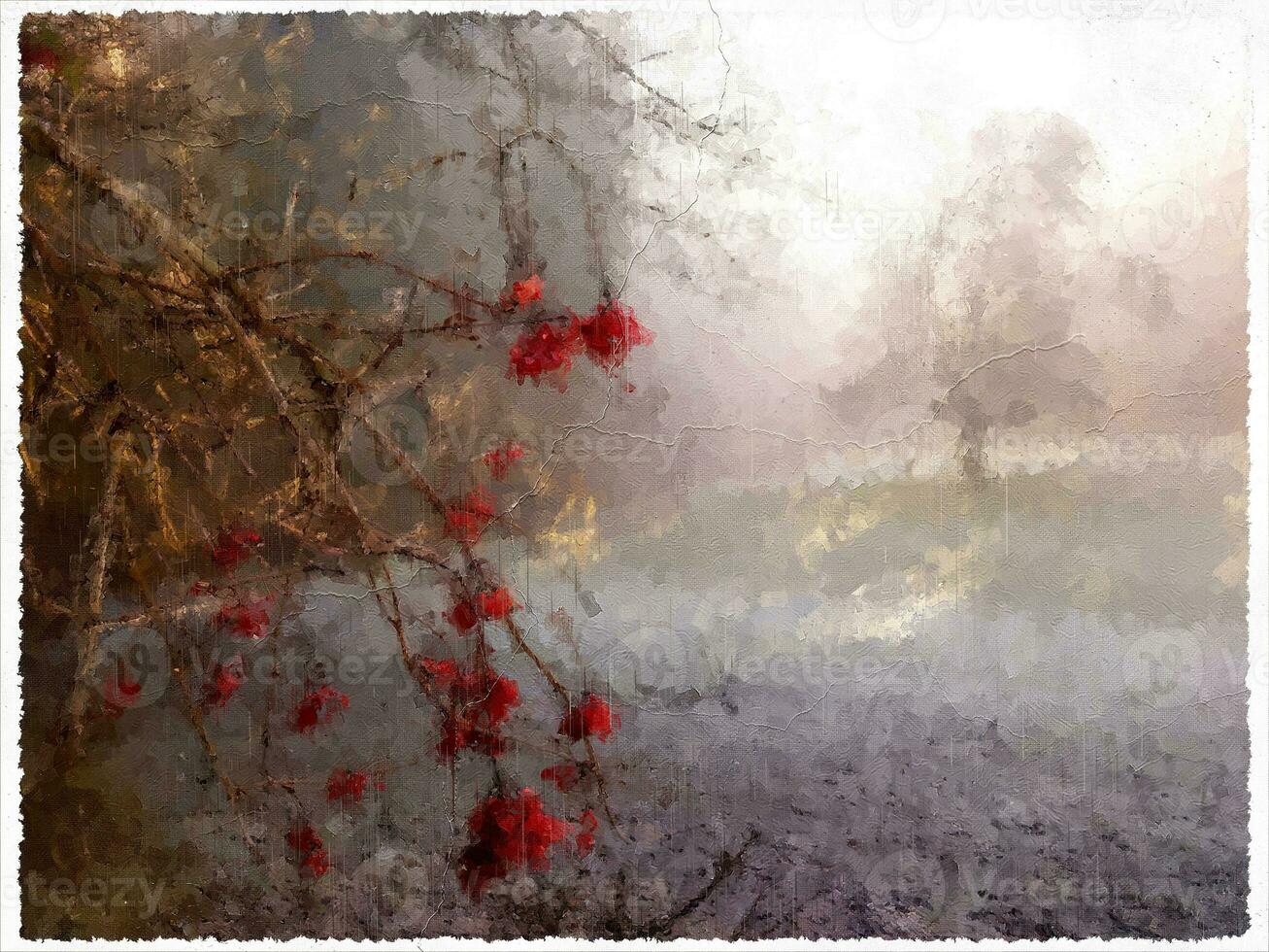 Abstract Impressionism Nature Landscape Digital Painting photo